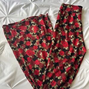 Women’s Rose/Floral Flare Pants | Size M